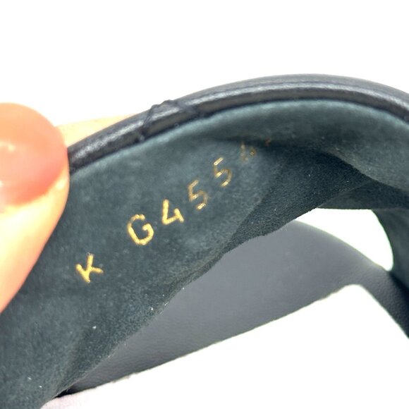 CHANEL 24P Quilted Leather Open Toe Wedge Heel Mule Slide Platform Sandal - Picture 11 of 15